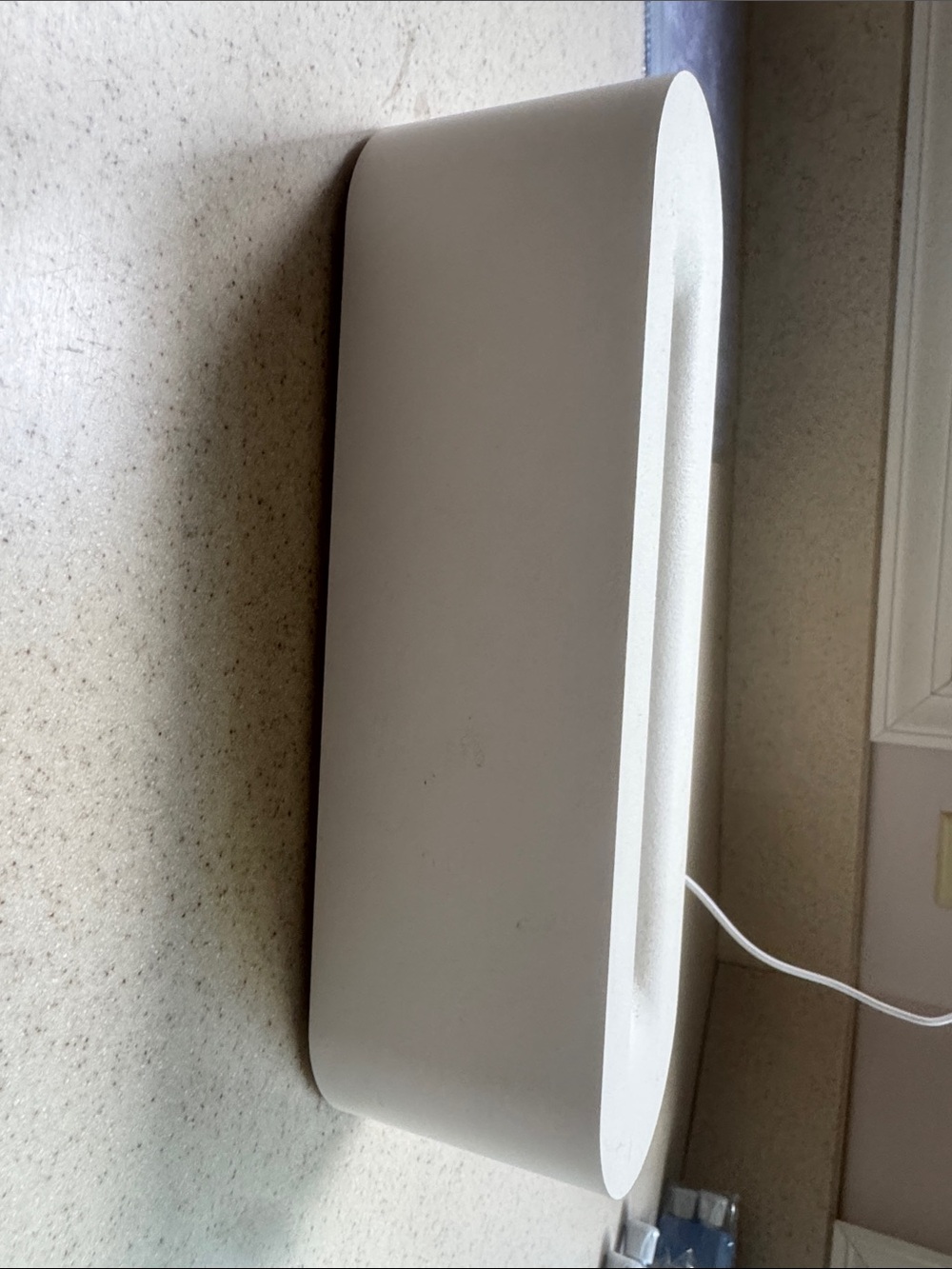 Modern White Minimalist Desk Speaker/Charger